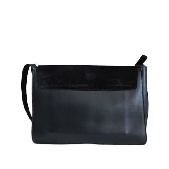 Chloe Faye Medium Black Leather Suede Porte Epaule Shoulder Bag - Picture 8 of 8